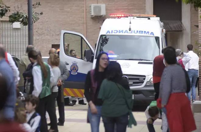 Ambiente en la plaza Mayor en el Bando de la Huerta