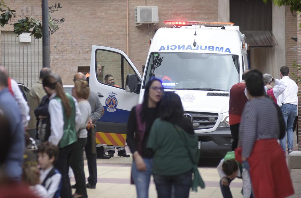 Ambiente en la plaza Mayor en el Bando