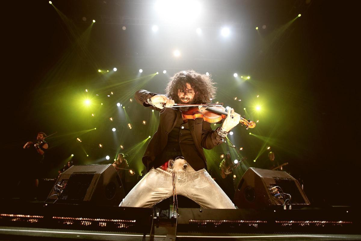 El violinista Ara Malikian durante un concierto en A Coruña.