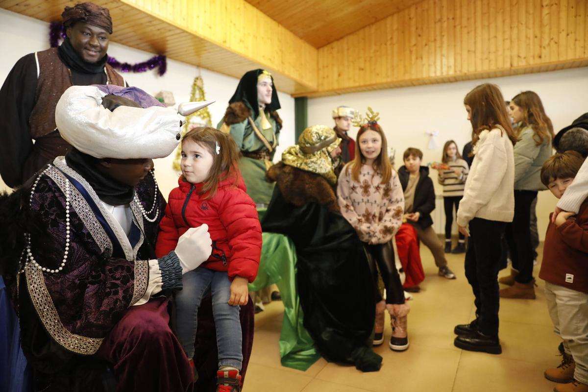 La Manjoya, Recepción de los Reyes en el Centro Social de La Manjoya