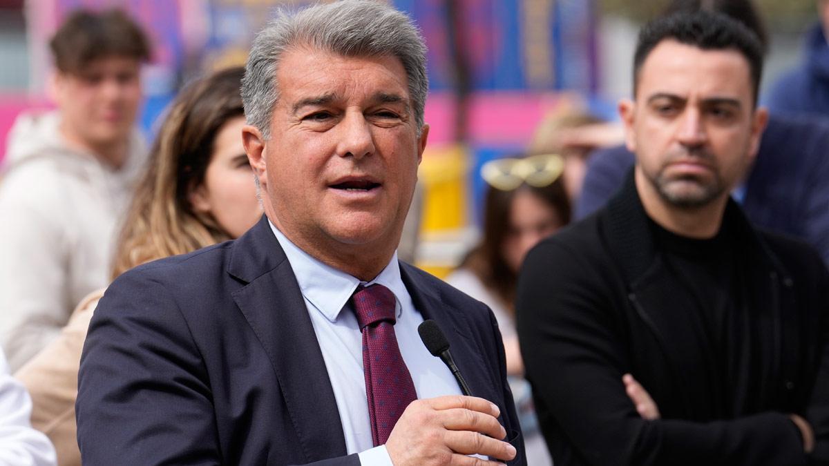 Laporta, durante un acto