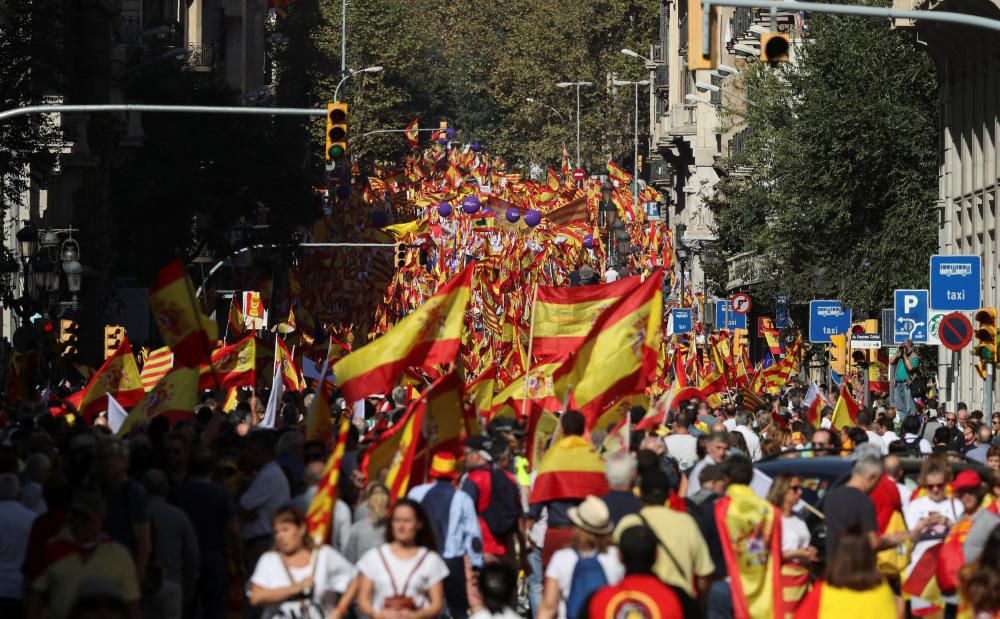 Manifestación en Barcelona por la unidad de España