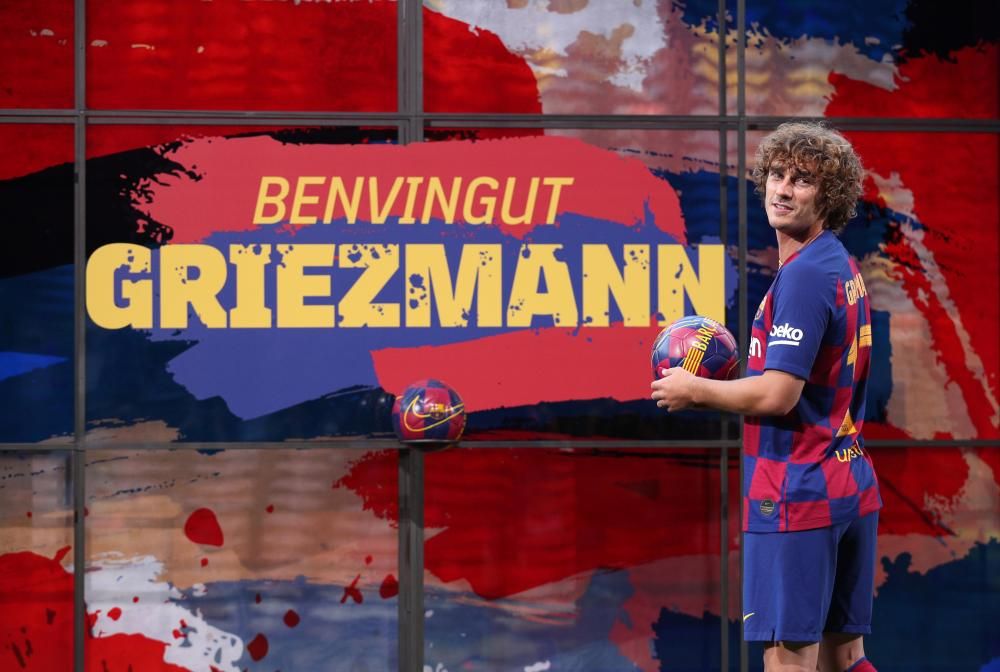 Presentación de Antoine Griezmann con el Barcelona