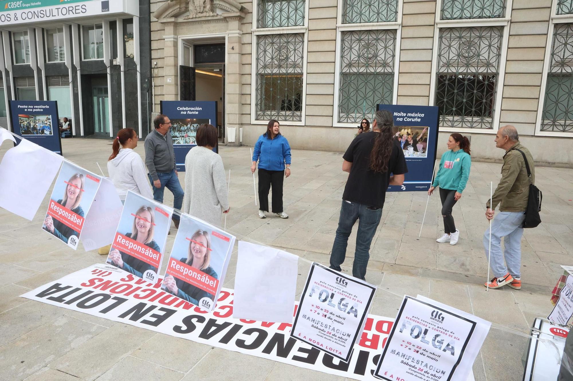 Gimnasia terapéutica y reivindicativa: la protesta de trabajadoras de residencias privadas