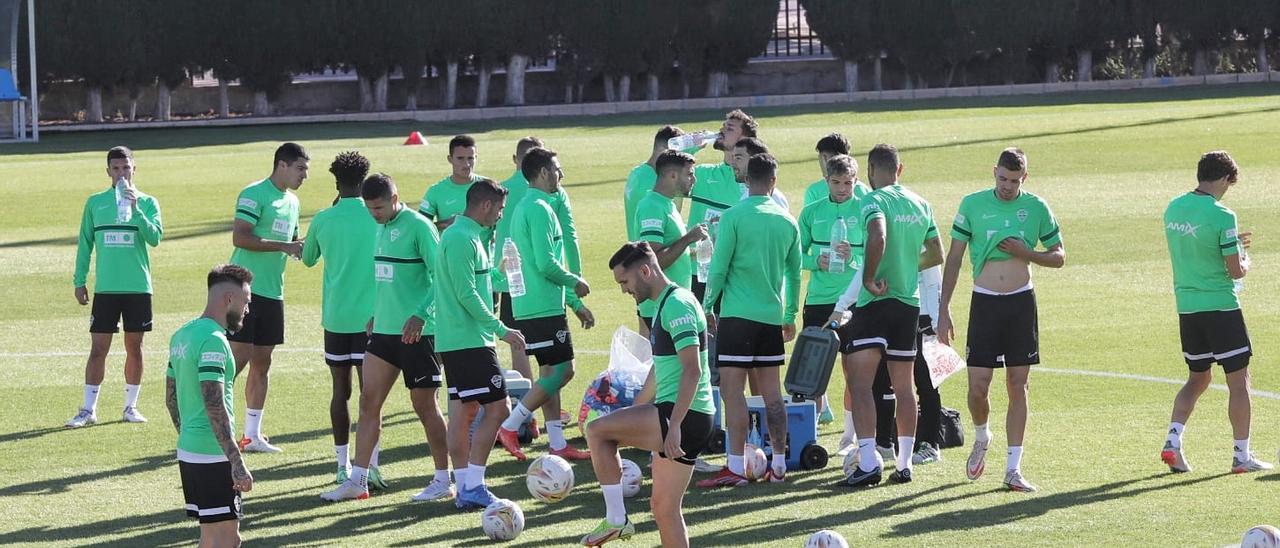 Entrenamiento del Elche, hace unos minutos