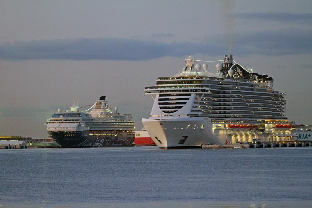 Kreuzfahrtschiffe zu Besuch im Hafen von Palma