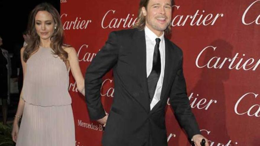 Brad Pitt seguido de Angelina Jolie.