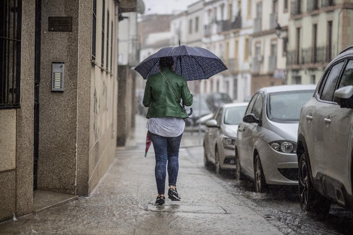 Fotogalería | Así afecta el temporal de lluvia y viento en Cáceres