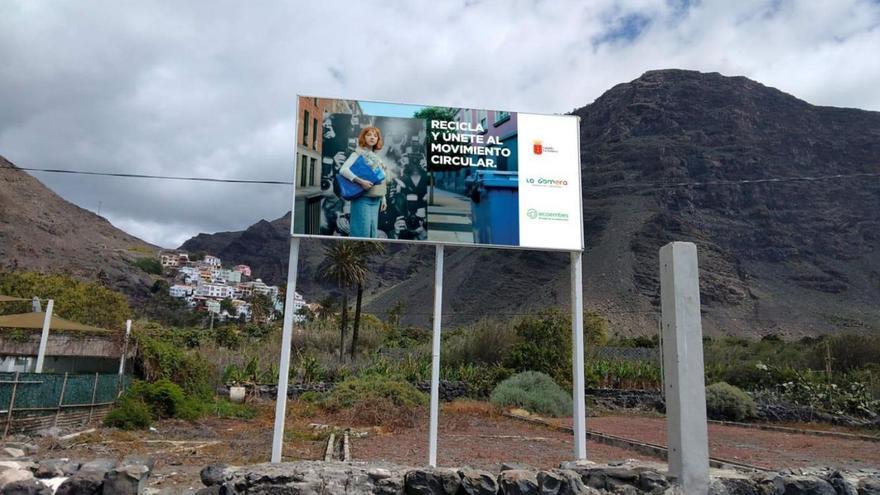 Una de las vallas publicitarias incluidas en la campaña de concienciación.