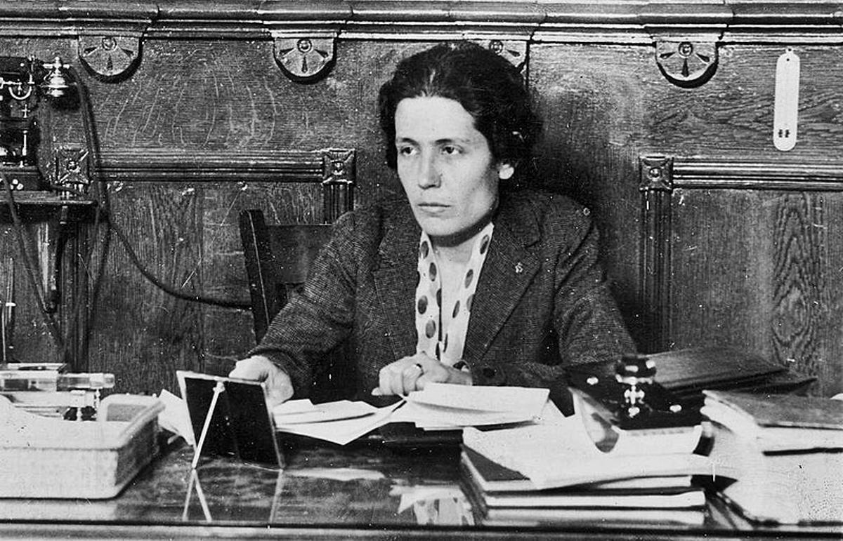 Victoria Kent, en su época de directora general de Prisiones, durante la II República.