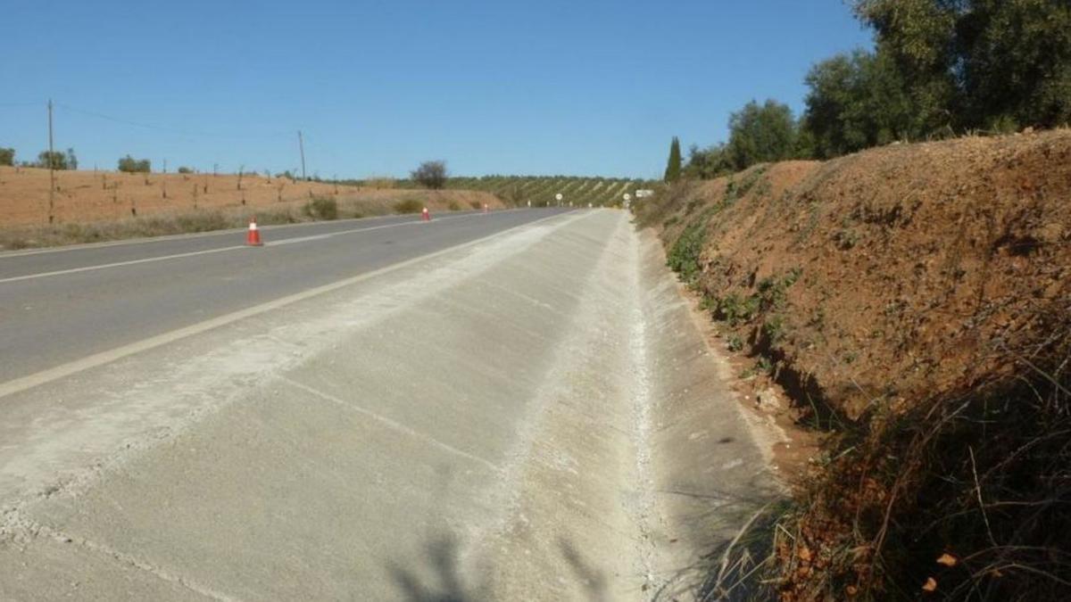 Estado de la carretera tras su reforma y reparación.