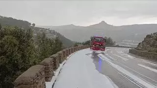 El granizo y las tormentas regresan al interior de Castellón con más de 55 l/m²