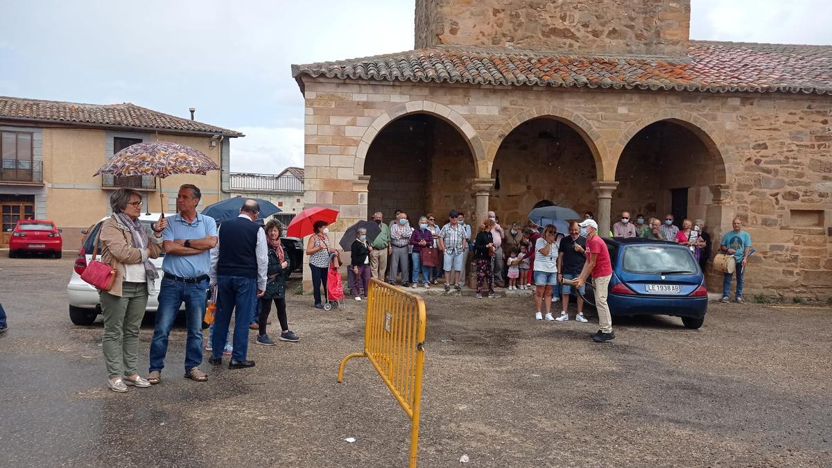 Protesta por la sanidad en la comarca de Tábara, esta mañana