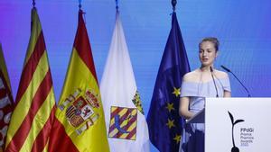 Primeras palabras en catalán de la princesa Leonor en los Premios Princesa de Girona.