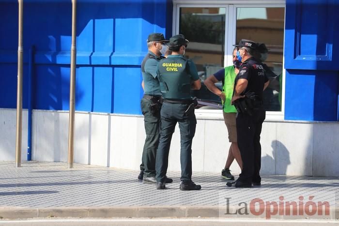 Protesta de policías en La Manga