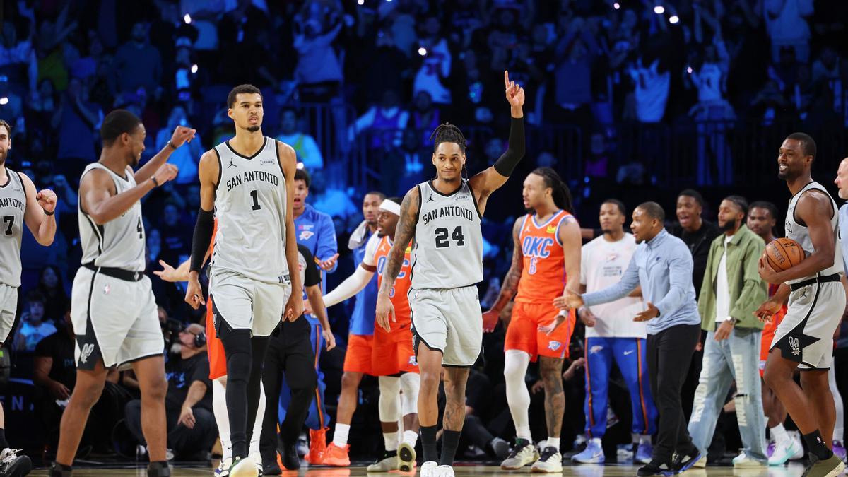 Los Spurs superaron a OKC para plantarse en la final de la NBA Cup