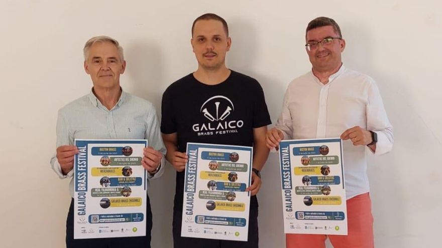 Luis Taboada, Pablo Fernández e Julio López presentaron o certame.