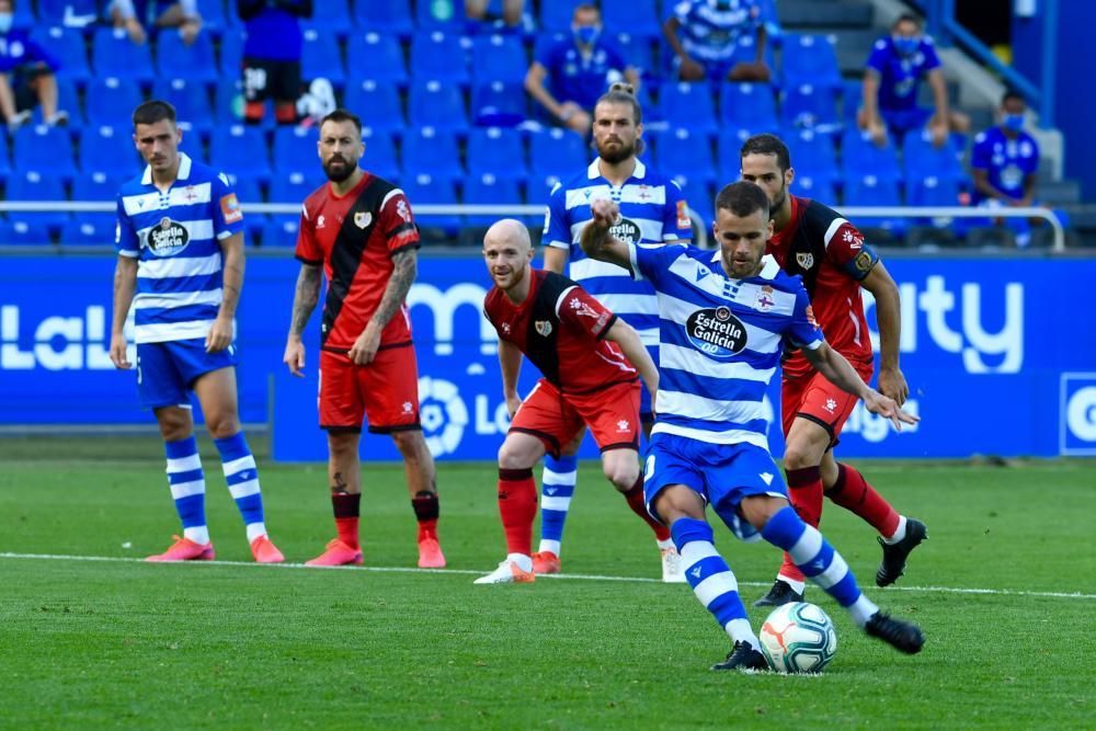 El Dépor rescata un punto ante el Rayo: 3-3