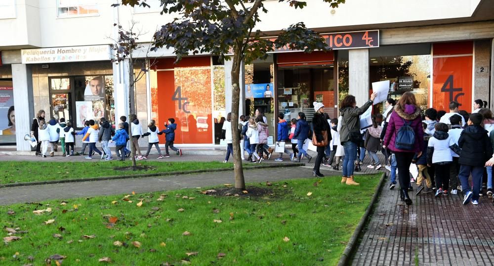 Patrulla de medio ambiente de escolares de Oleiros