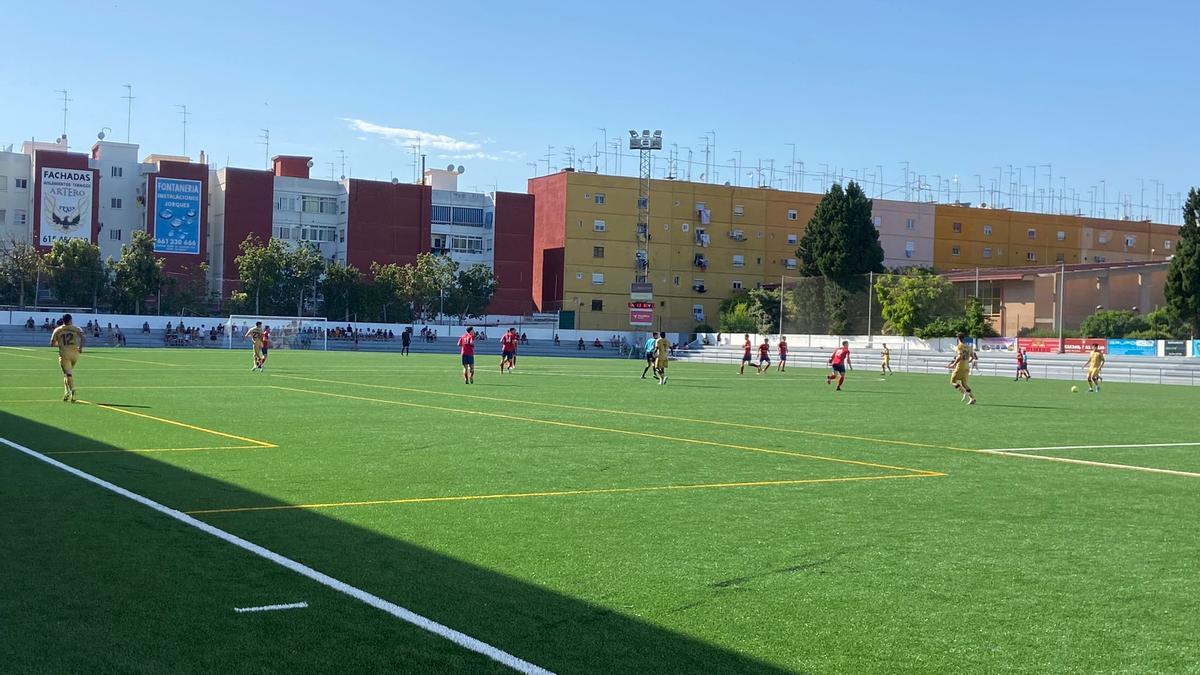 Polideportivo de Quart de Poblet donde se están haciendo las obras