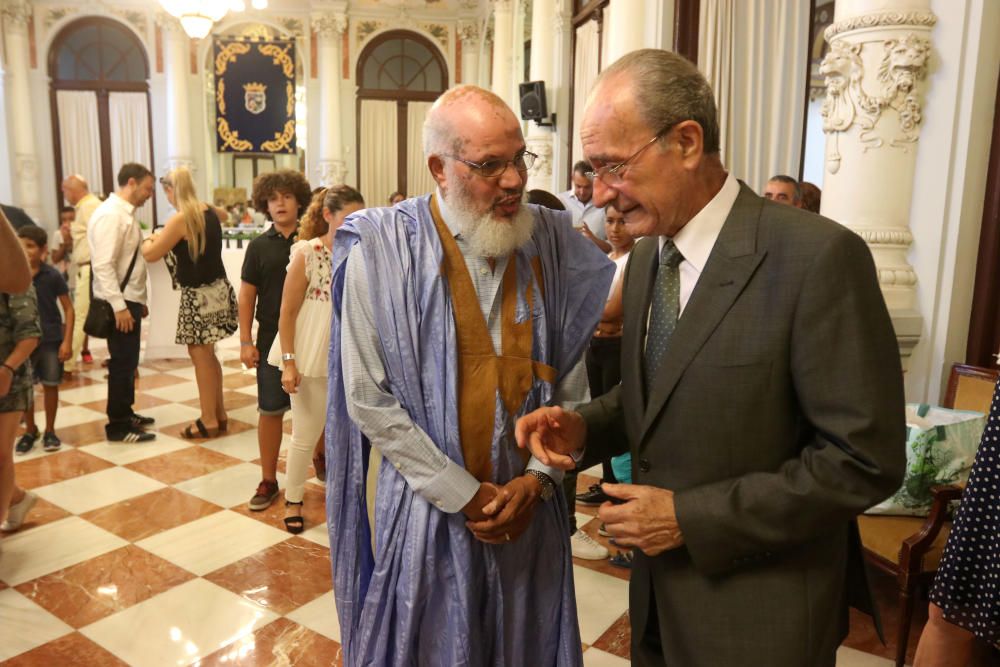 Recepción de los niños saharauis en el Ayuntamiento de Málaga.