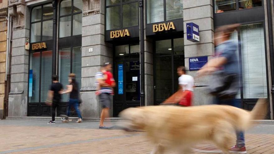 La oficina asaltada en la calle Corrida.