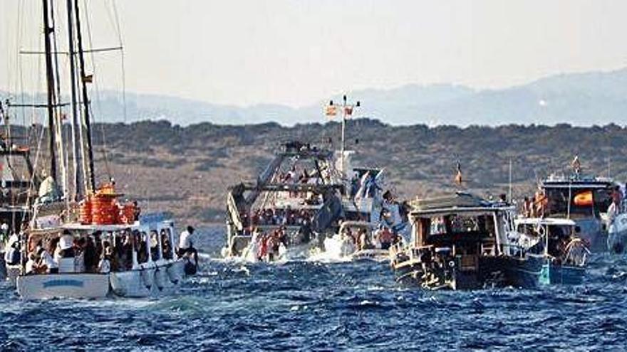 Imagen de la procesión marinera celebrada el pasado año en la Savina.