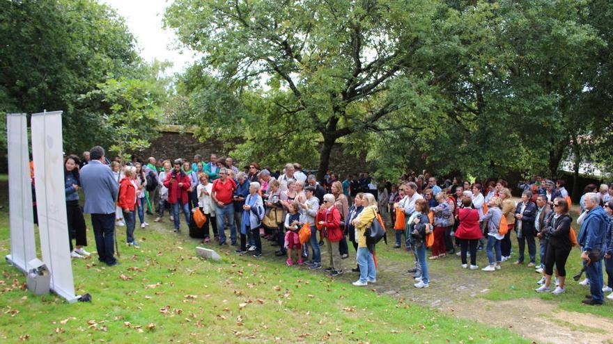 La caminata finalizó en el Espacio de la Memoria, en Santiago.