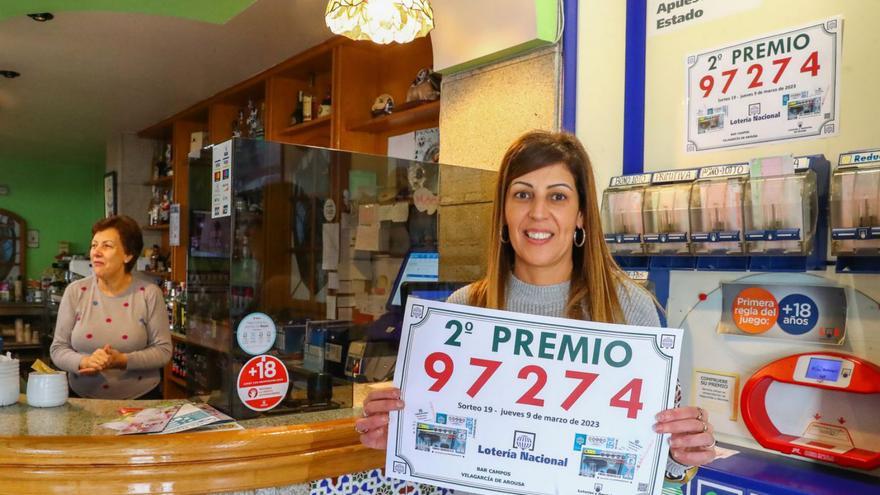 Un décimo de máquina de la Lotería Nacional deja un premio de 6.000 euros en Vilagarcía