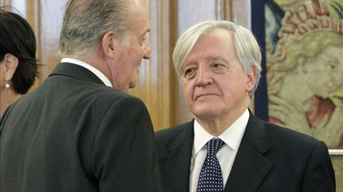 José Manuel Romero, assessor jurídic del Rei, en una audiència amb el Monarca el desembre del 2011. José Manuel Romero, assessor jurídic del Rei, en una audiència amb el Monarca el desembre del 2011.