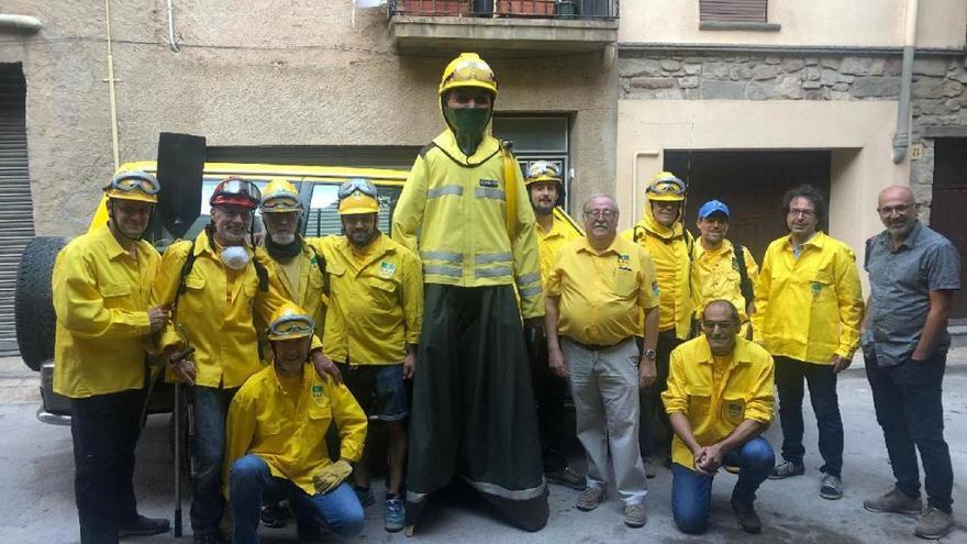 L&#039;ADF Santpedor, amb el nou gegantó