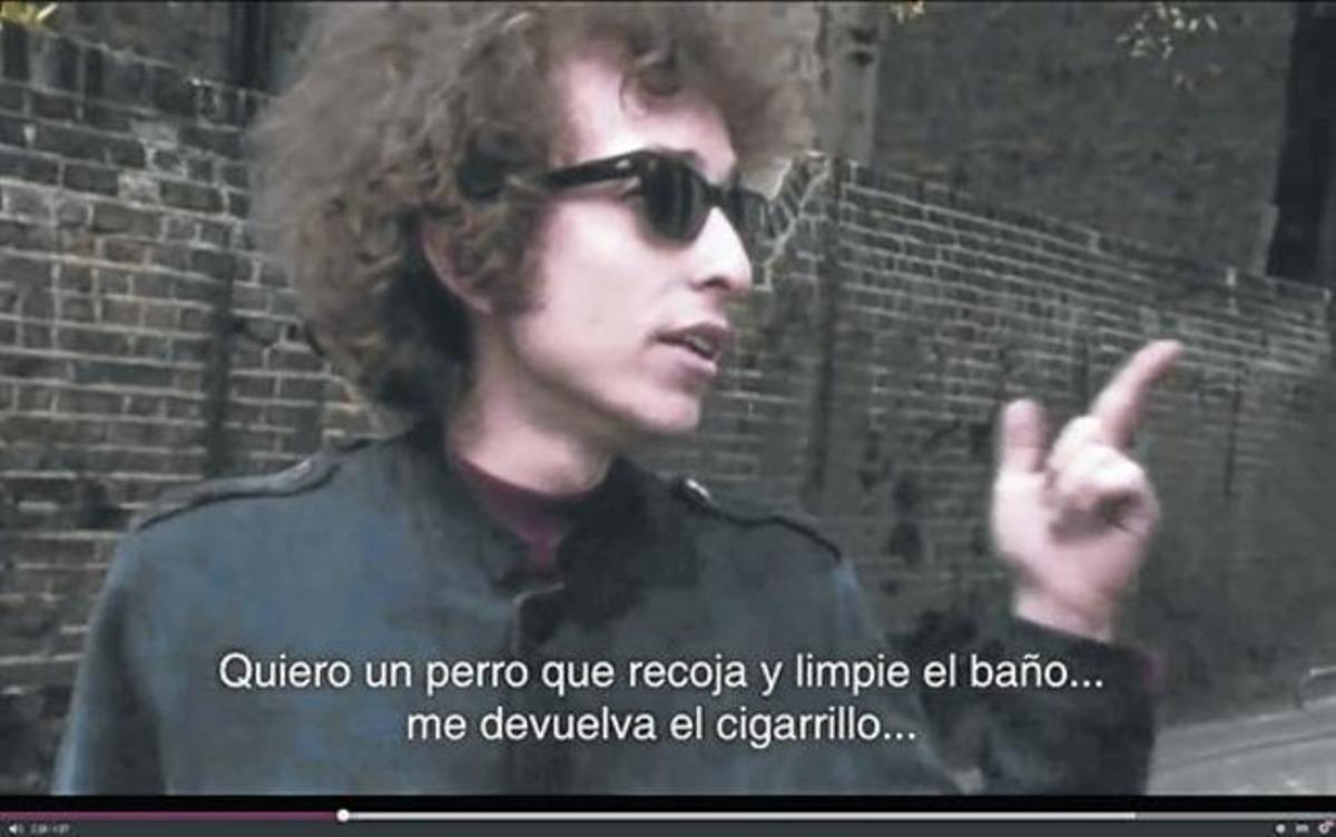 L’ESPOT. La publicitat recull imatges de Dylan del 1966, que després Scorsese va incloure en el documental’No direction home’.