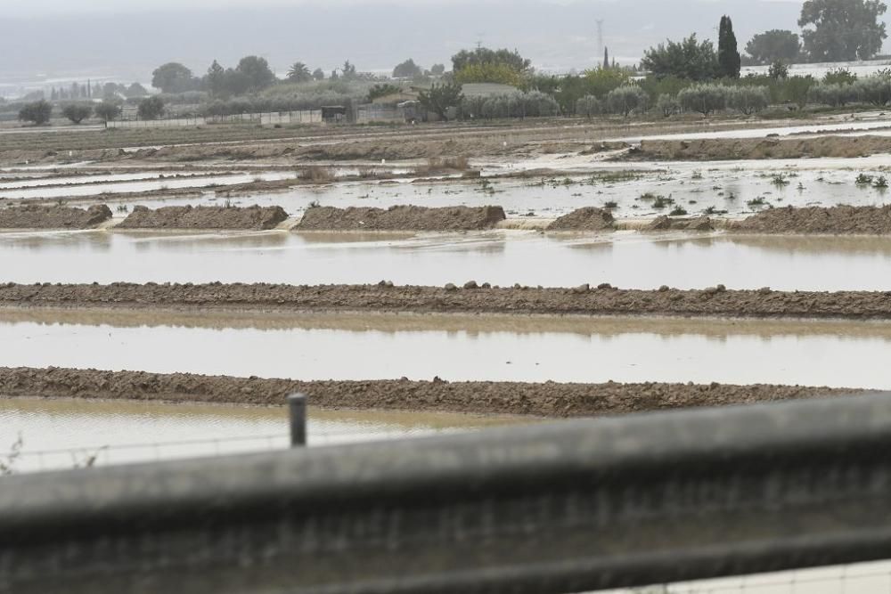 Los efectos de las lluvias en Murcia