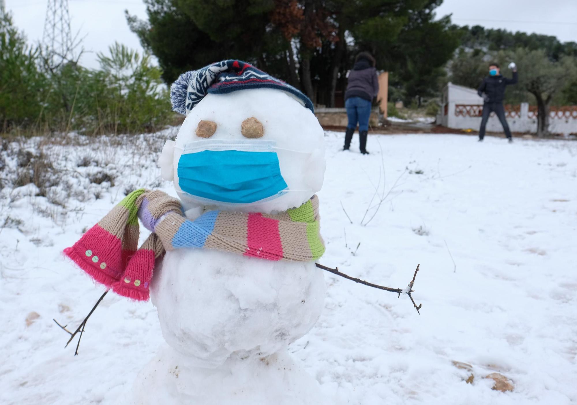 Nevada en el Alto Vinalopó