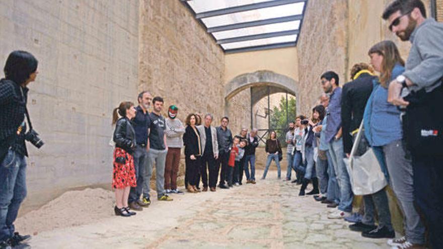 Un grupo de visitantes conoció ayer el nuevo espacio cultural.