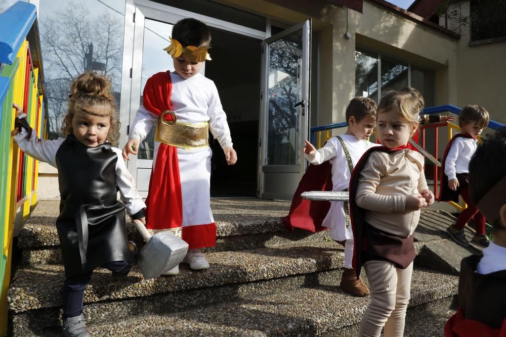 Antroxu en los colegios de Gijón