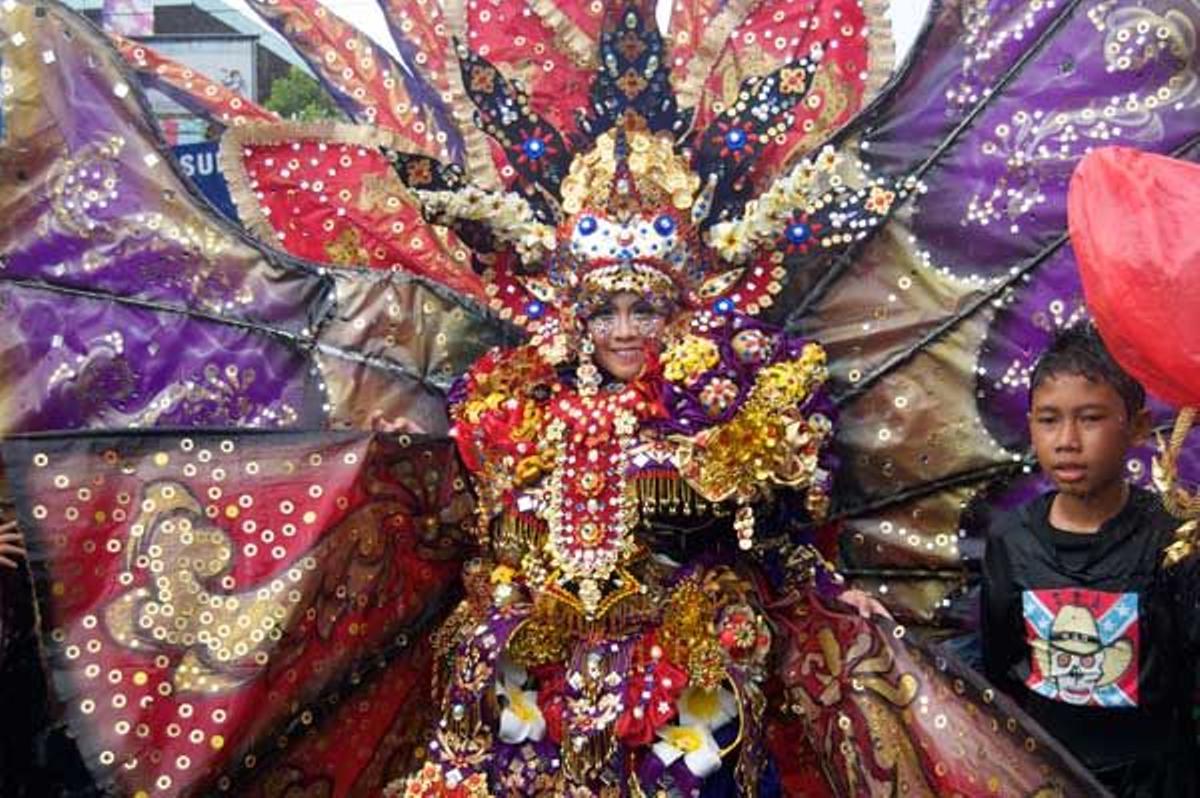 Uno de los trajes más espectaculares del carnaval.