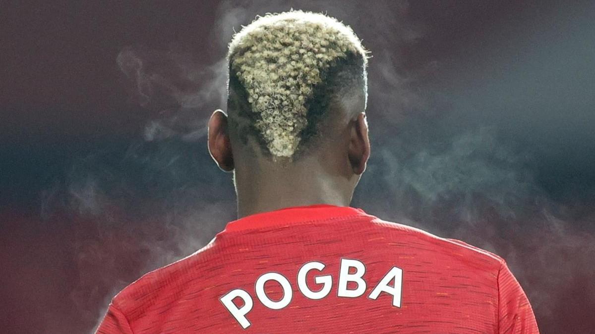 Paul Pogba en un encuentro con el Manchester United