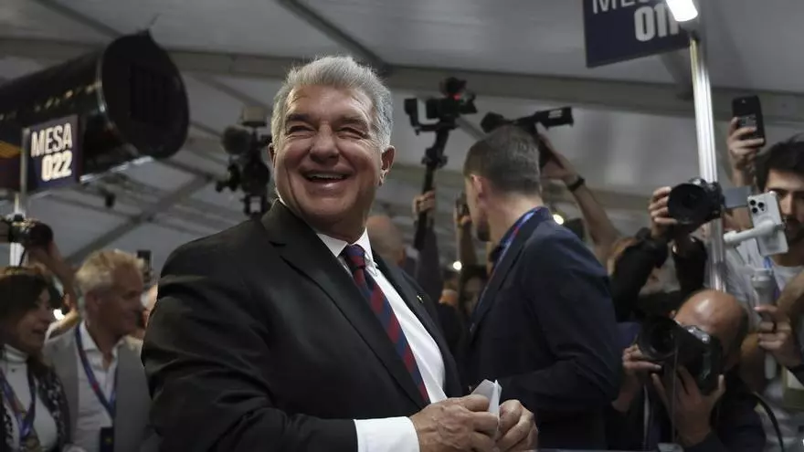 Joan Laporta, reelegido presidente del FC Barcelona con el 68,18% de los votos