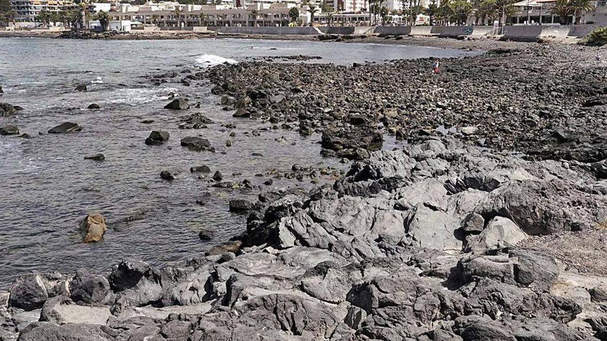 Playa Los Tarajales, en Los Cristianos.