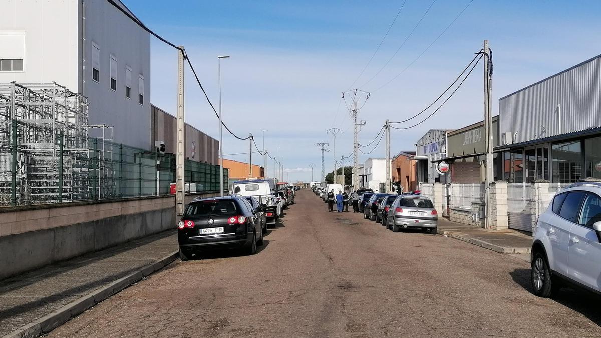 Una de las calles del polígono industrial norte en el que se ejecutará un proyecto de mejora