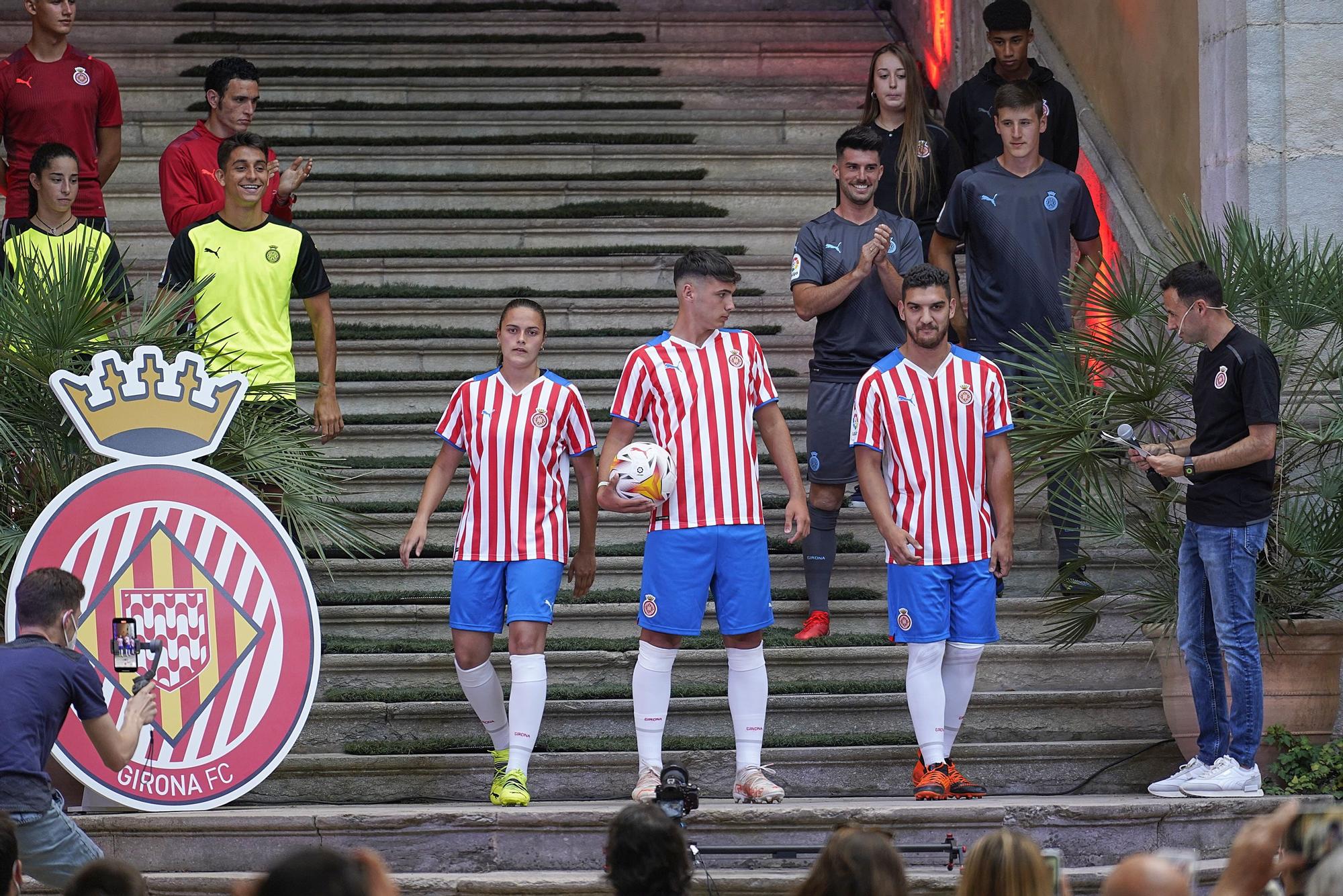 El Girona presenta les equipacions per la temporada 2021-22