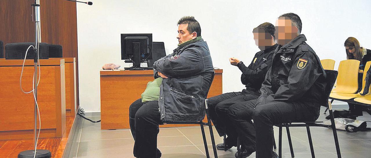 Antonio Miguel Grimal durante un juicio por no pagar en dos restaurantes, en el año 2017.