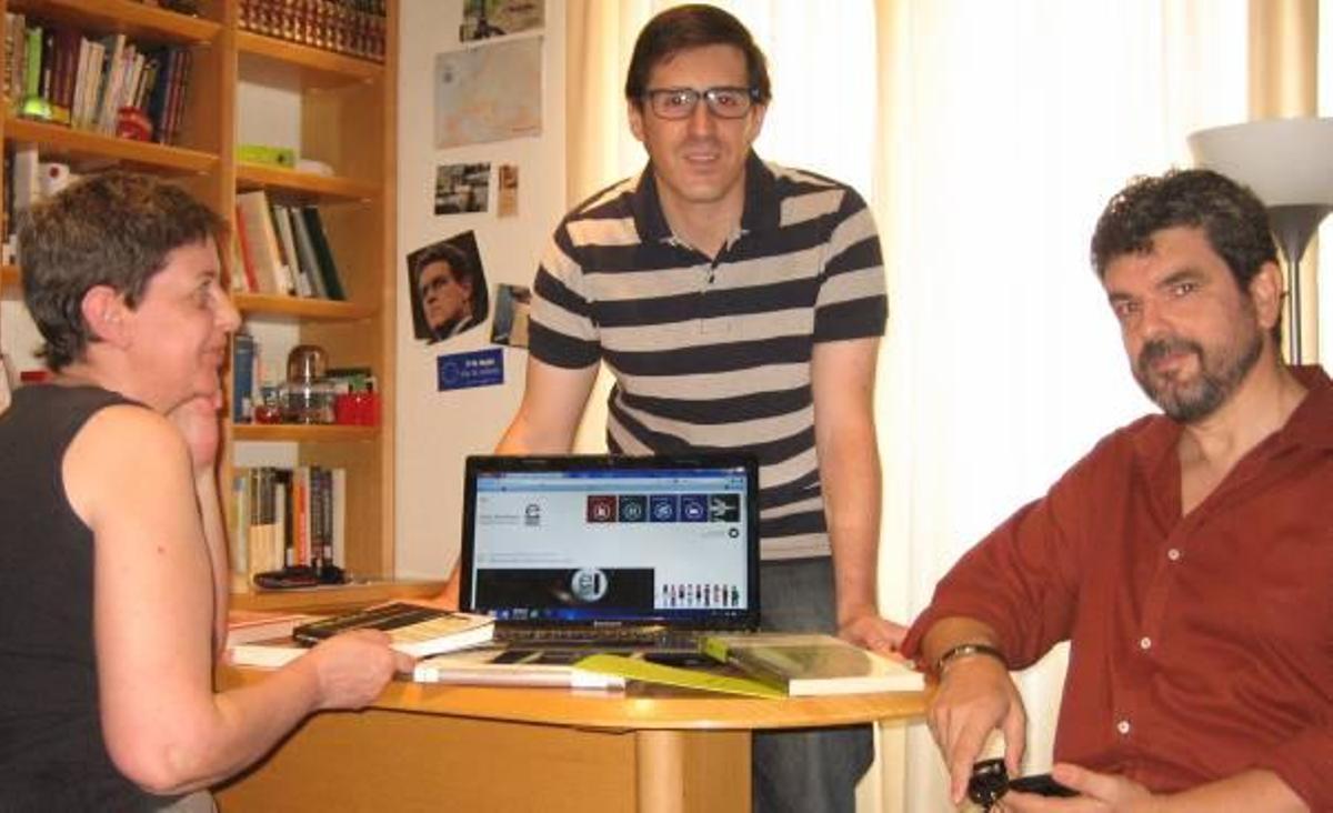 El equipo, Lorda Belso, Antonio Adsuar y Emilio Martínez.