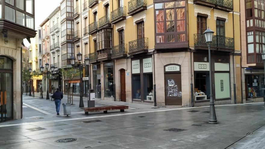 Plaza de Sagasta, esta mañana.