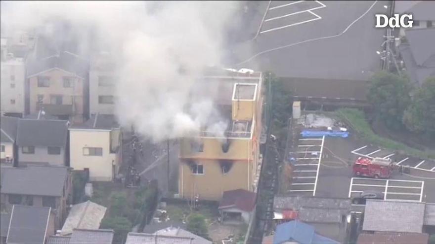 Un incendi provocat a un estudi d'animació de Kyoto deixa 24 morts