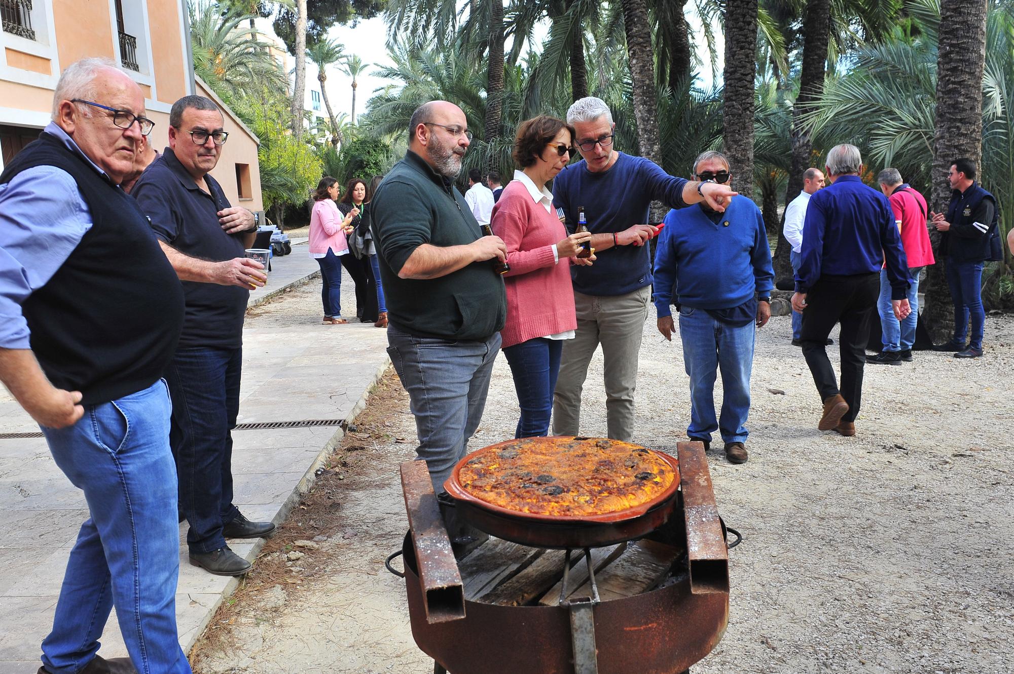 El arroz con costra listo para degustar en el Huerto de San Plácido.