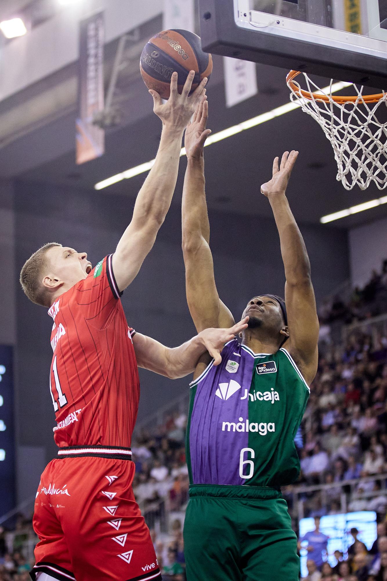 Una imagen del Fundación Granada - Unicaja de la jornada 26 de la Liga Endesa.