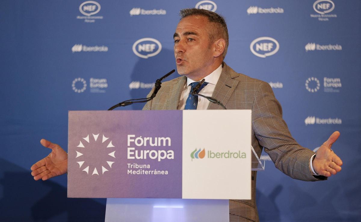 El conseller Miguel Barrachina, este lunes en el Fórum Europa Tribuna Mediterránea