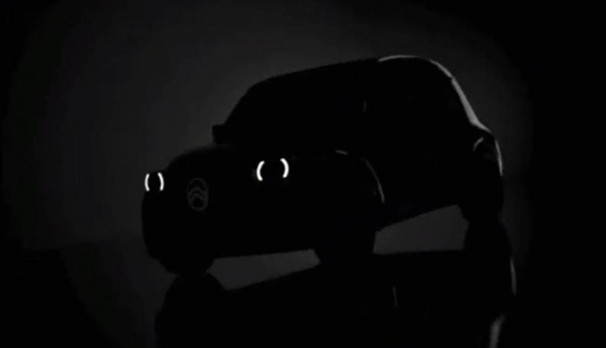 La única imagen del Citroén 2CV que dejó entrever la marca en un vídeo.